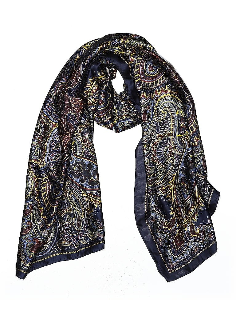 Unbranded Paisley Blue Scarf One size - photo 1