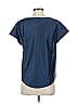 Universal Standard Blue Short Sleeve Blouse Size 00 - 0 - photo 2