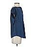 Universal Standard Blue Short Sleeve Blouse Size 00 - 0 - photo 4