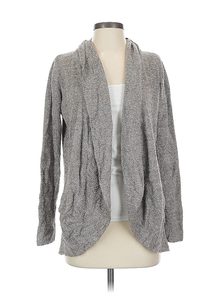 Click to view more detailed imagery on our partner's website Pre-owned Barefoot Dreams Cozychic Lite Cardigan Sweater In Gray