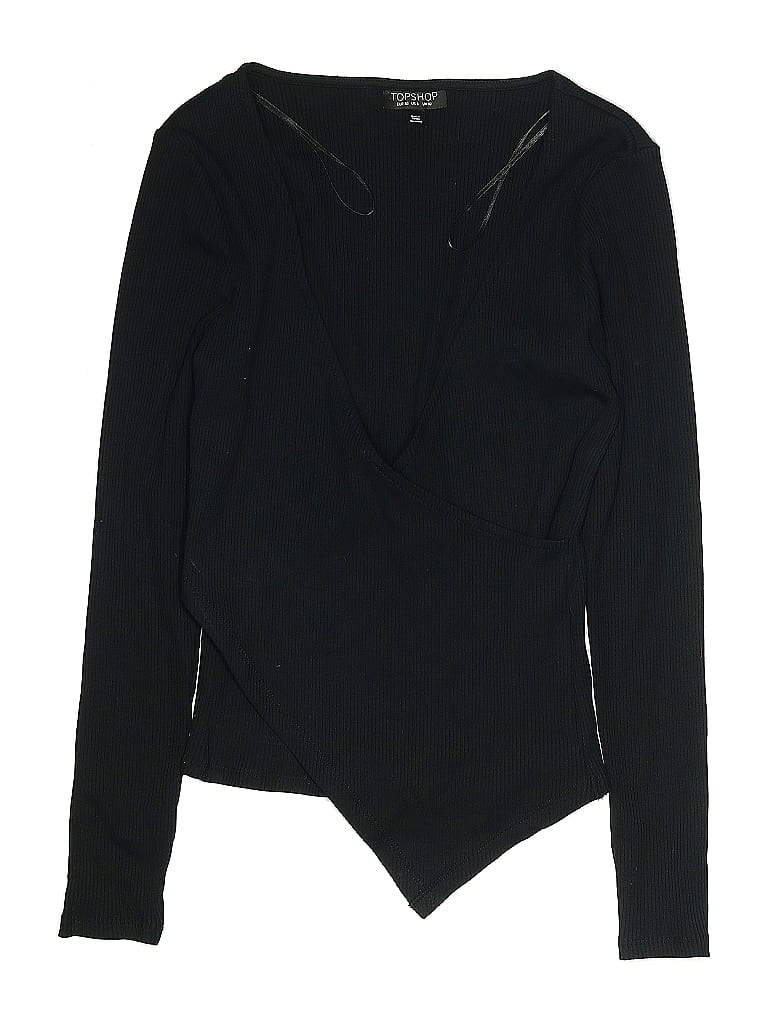Pre-owned Topshop Bodysuit In Black