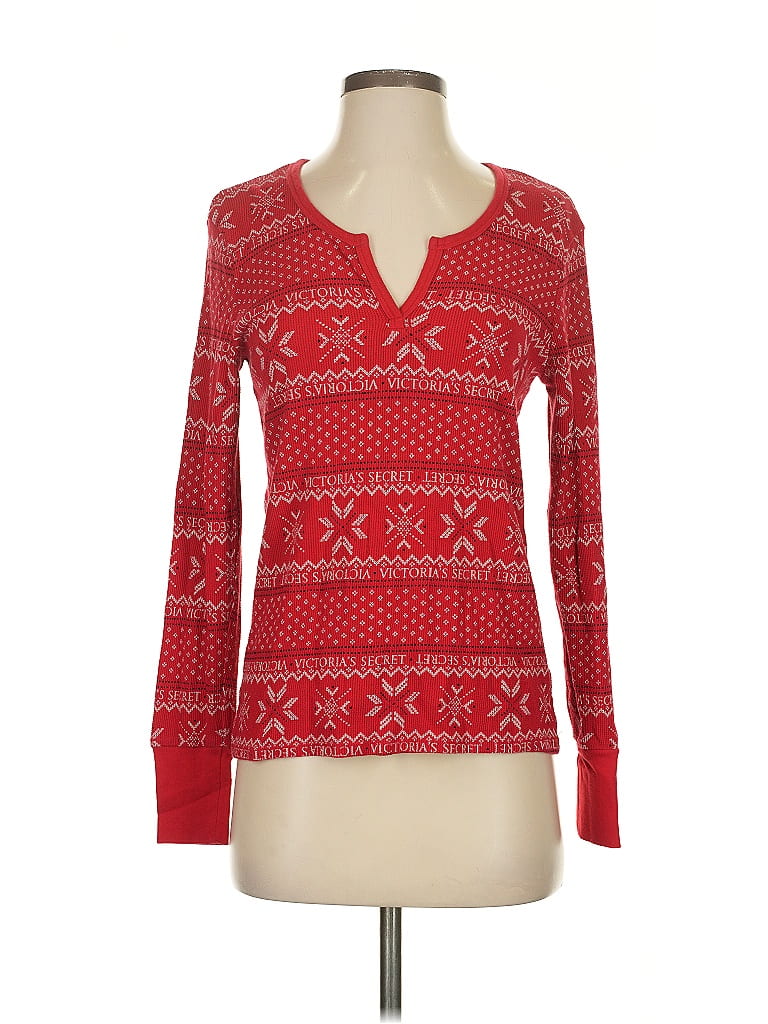 Victoria's Secret Red Long Sleeve Top Size S - photo 1
