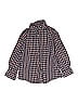 Kitestrings 100% Cotton Checkered-gingham Blue Long Sleeve Button-Down Shirt Size 5 - photo 1