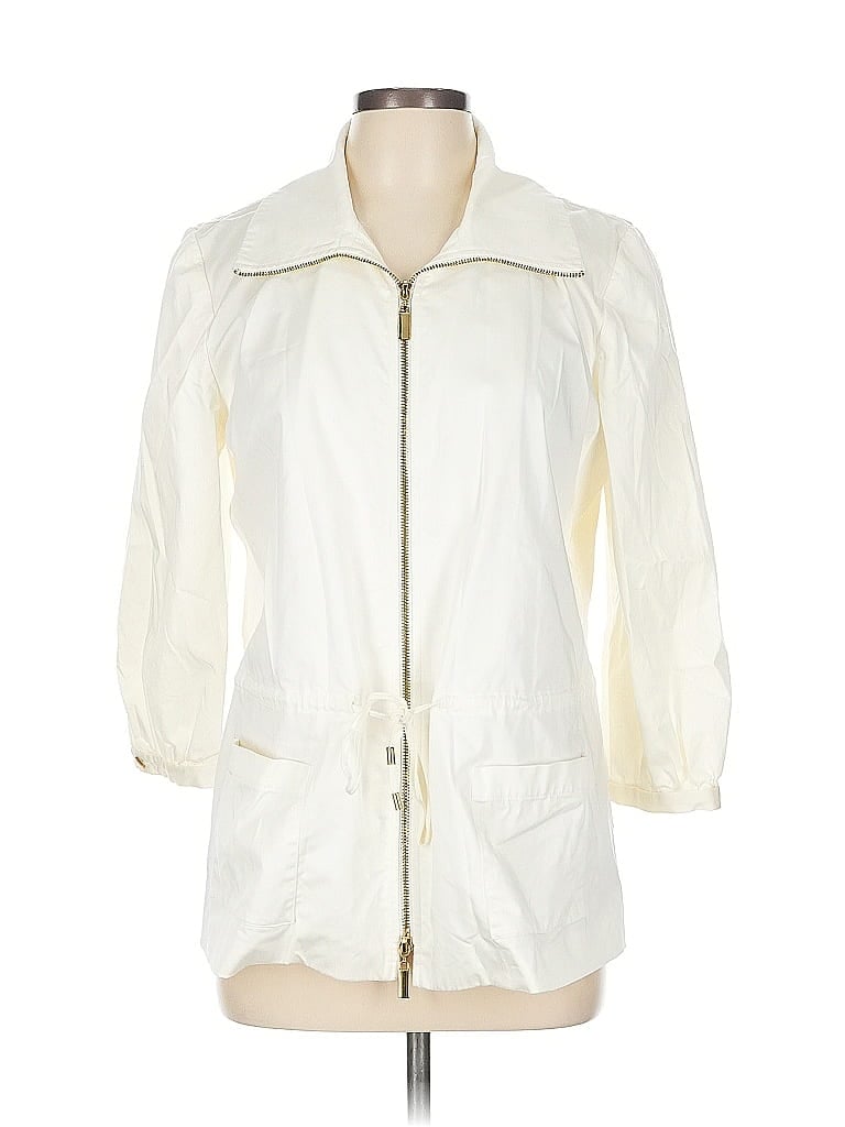 Pre-owned Dana Buchman Raincoat In White