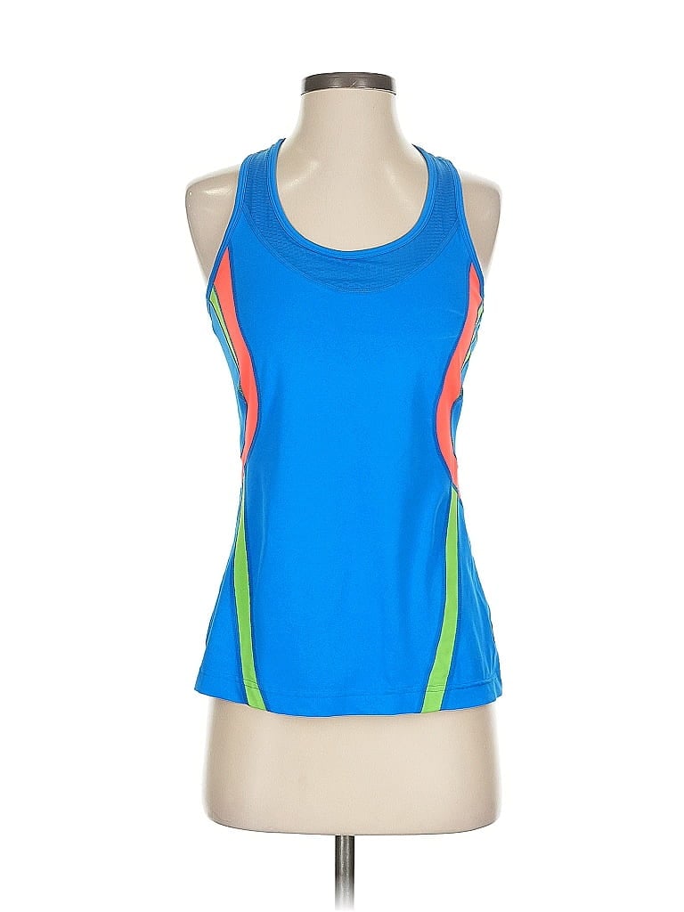 Pre-owned Fila Sport Sleeveless Top Blue Halter Neckline Tops