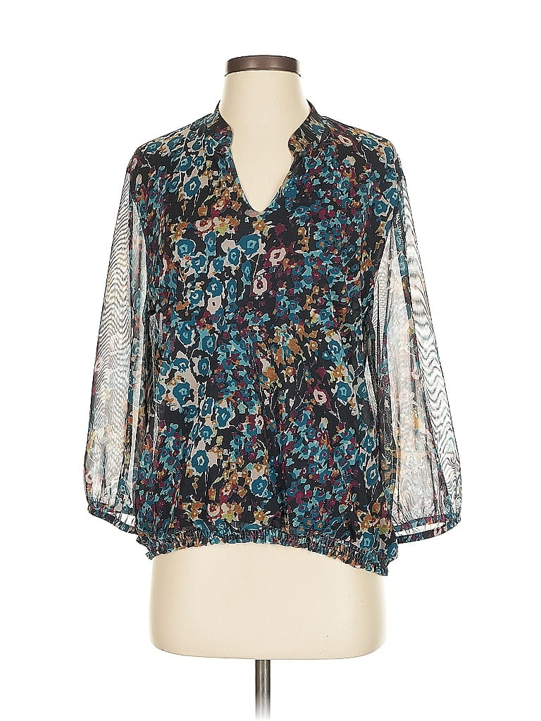 Click to view more detailed imagery on our partner's website Pre-owned More & More 3/4 Sleeve Blouse In Blue