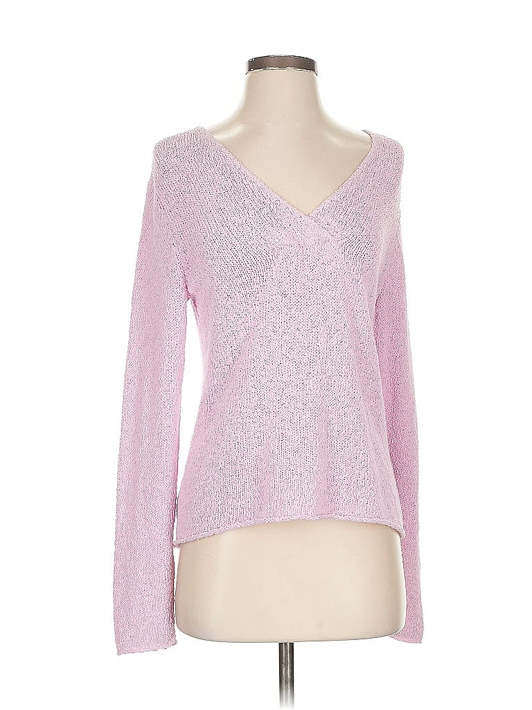 Cardigan Ouvert Enveloppant Eileen Fisher - Rose Clair, 100% Coton, Taille S - Occasion Très Bon État