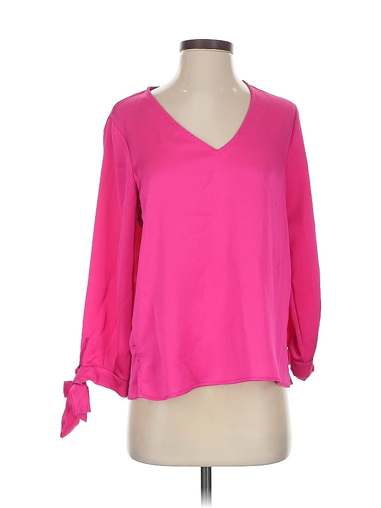 Click to view more detailed imagery on our partner's website Pre-owned Cece 3/4 Sleeve Blouse In Pink