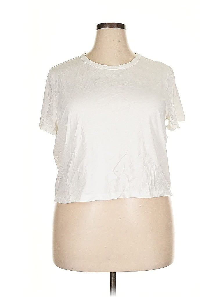 Pre-owned Gap Short Sleeve T-shirt In White