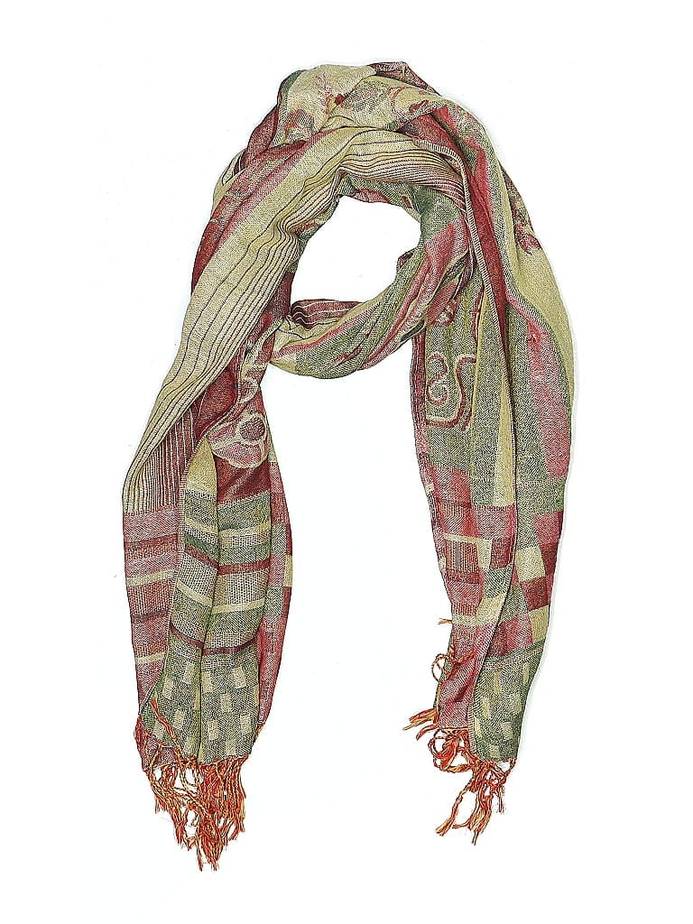 Unbranded Green Burgundy Scarf One size - photo 1