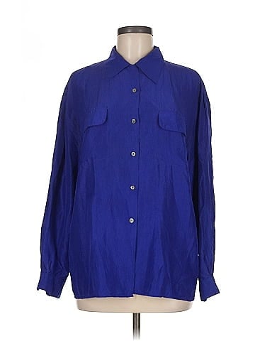 Moda International Long Sleeve Silk Top (view 1)