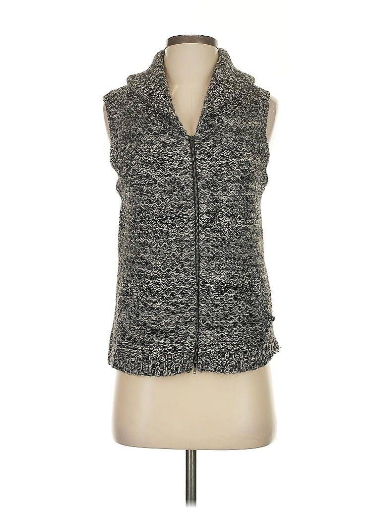 Pre-owned Eileen Fisher Sweater Vest In Gray