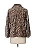 Talbots 100% Cotton Animal Print Brown Coat Size 8 - photo 2