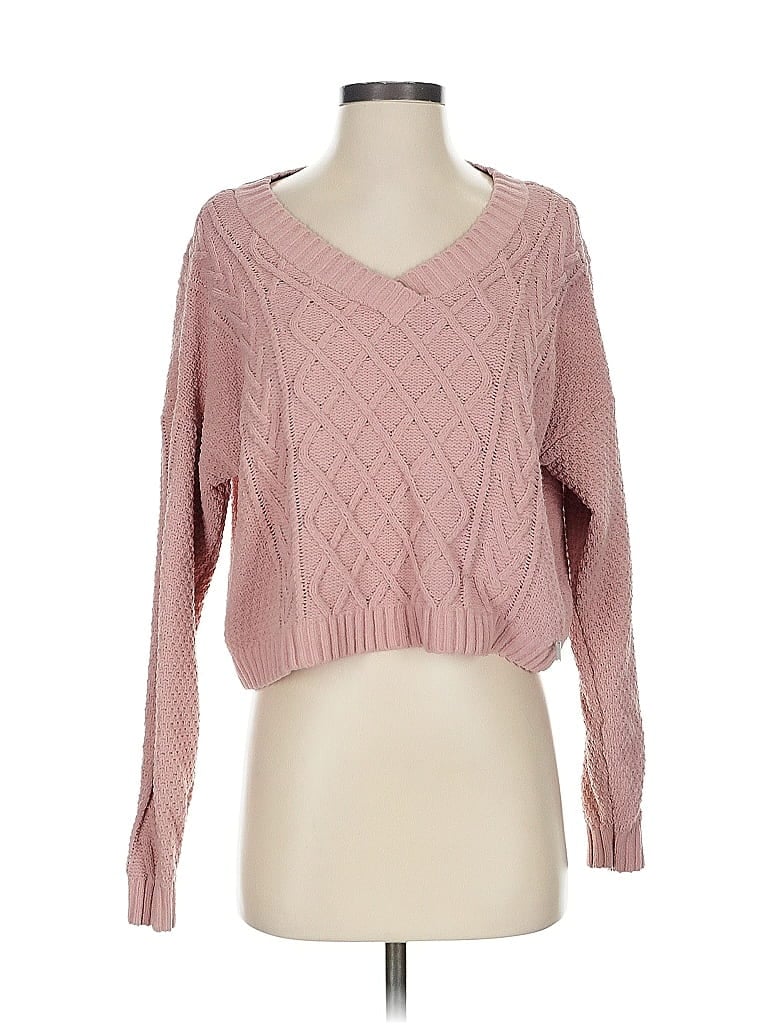 Click to view more detailed imagery on our partner's website Pre-owned Hollister Pullover Sweater In Pink