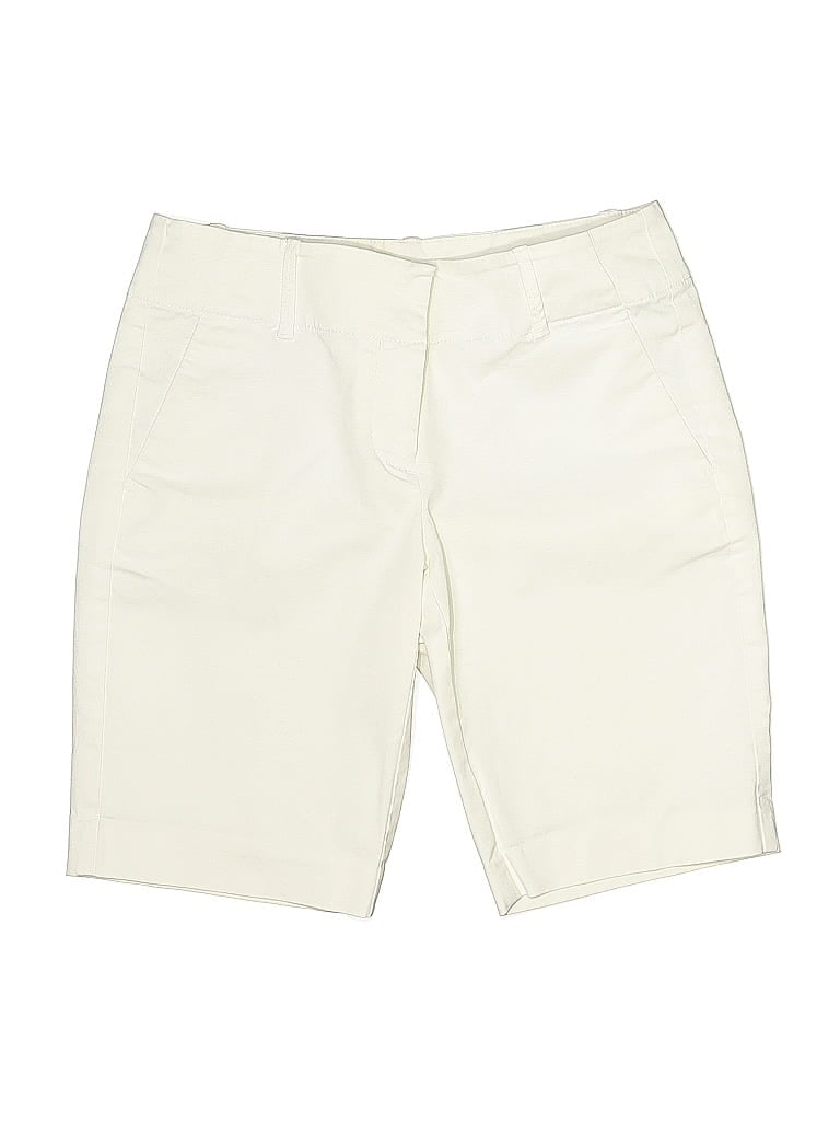 Pre-owned Ann Taylor Khaki Shorts In White