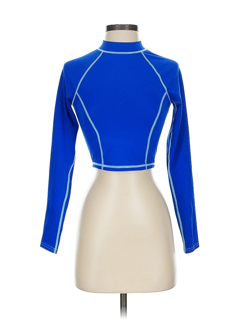 Pre-owned Fabletics Long Sleeve Turtleneck In Purple