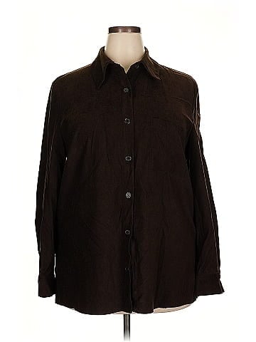 Larry Levine Long Sleeve Blouse (view 1)