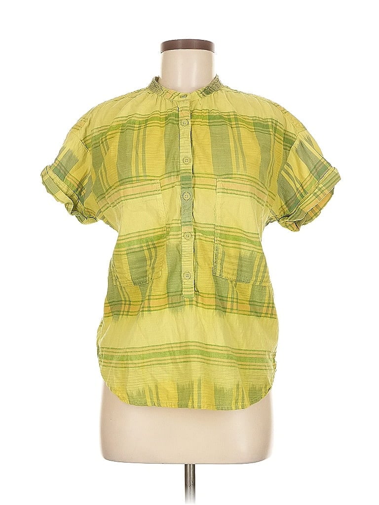 Click to view more detailed imagery on our partner's website Pre-owned Pilcro Short Sleeve Blouse In Green