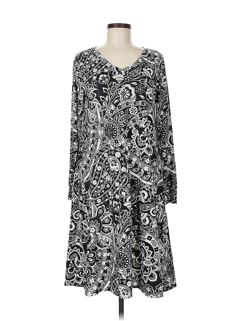 Pre-owned Lularoe Casual Dress In Black