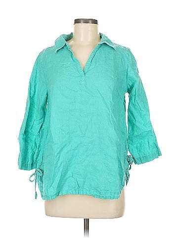 Isaac Mizrahi 3/4 Sleeve Button-Down Shirt (view 1)