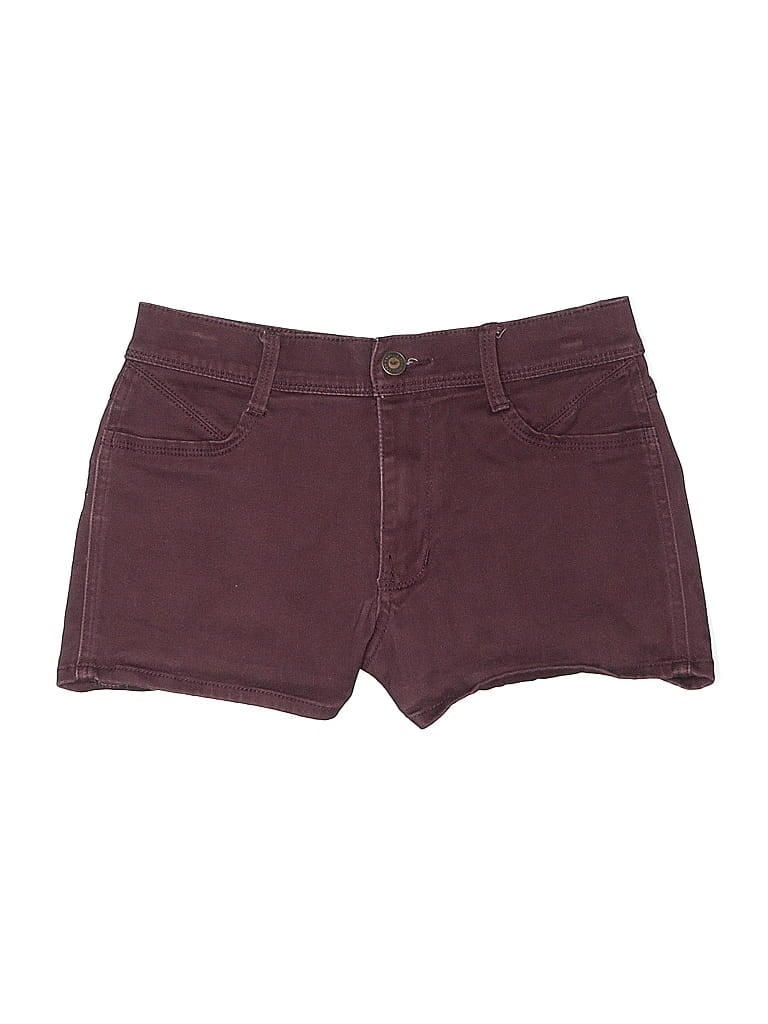Pre-owned Hollister Shorts In Burgundy