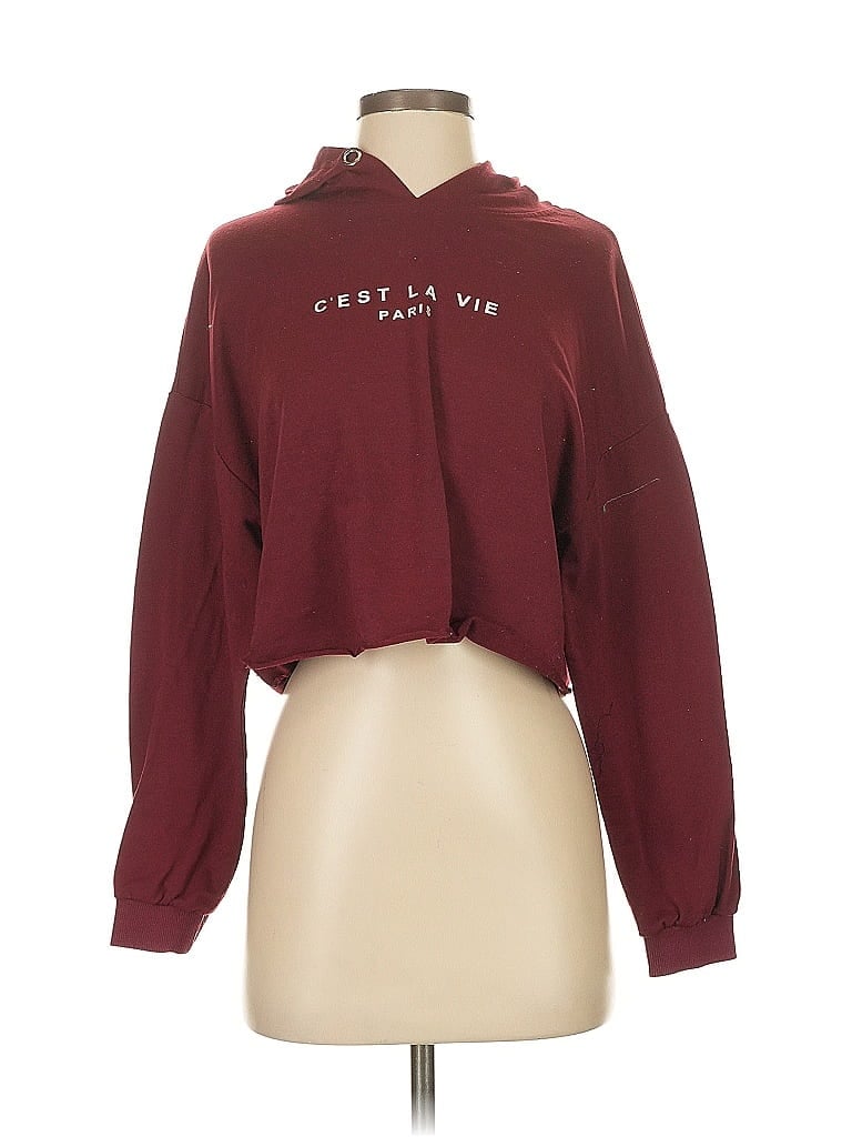 Pre-owned Unbranded Sweatshirt In Burgundy