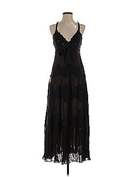 BCBGMAXAZRIA 100% Silk Black Cocktail Dress Size S (estimated, petite)
