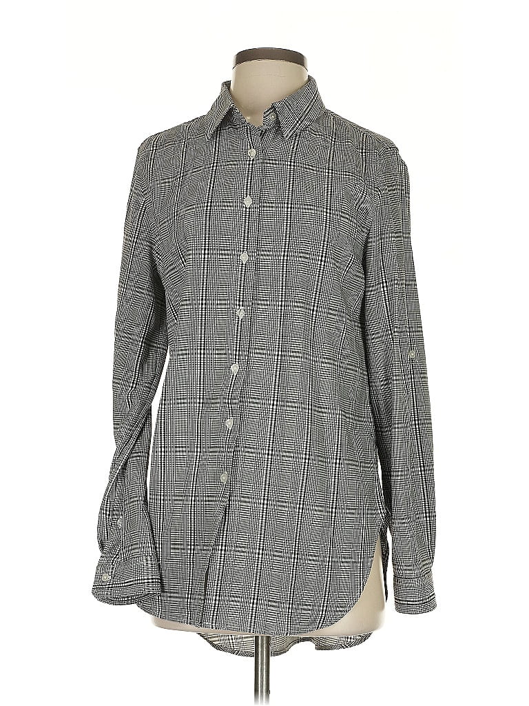 CALVIN KLEIN Pre-owned Long Sleeve Button Down Shirt In Gray