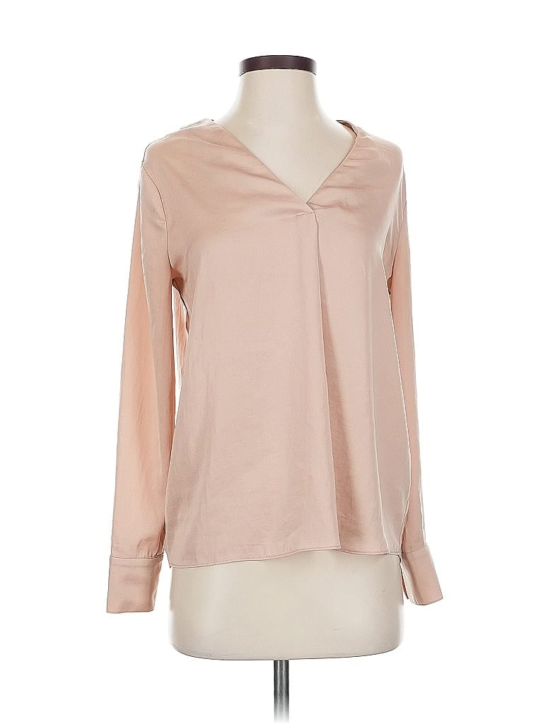 Pre-owned Banana Republic Factory Store Long Sleeve Blouse In Brown