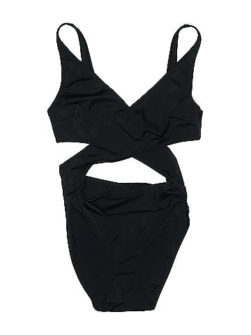 Solid & Striped One Piece Swimsuit (view 1)