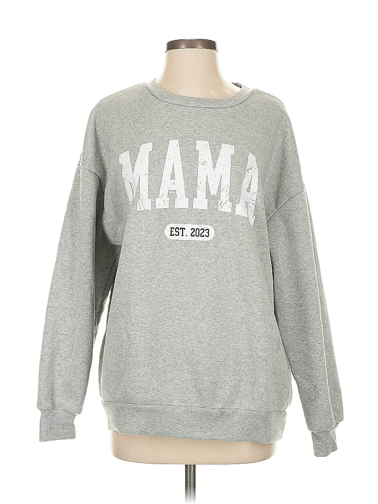 Pre-owned Unbranded Sweatshirt In Gray