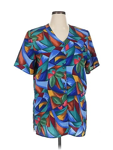 Christie & Jill Short Sleeve Blouse (view 1)