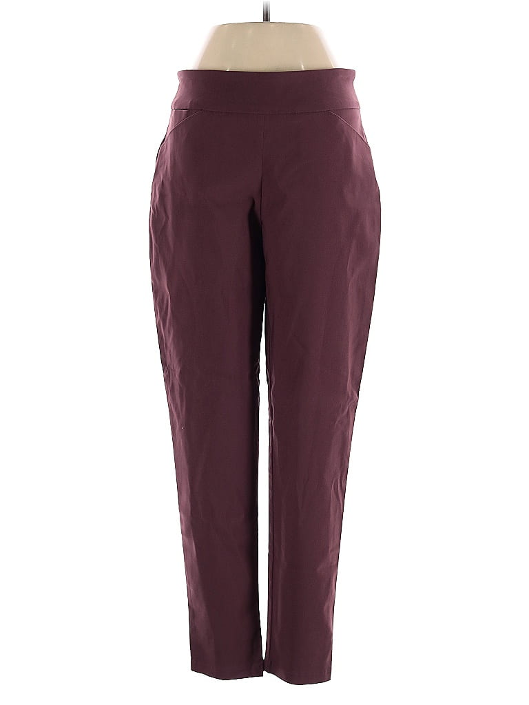 Pre-owned Versona Active Pants In Burgundy