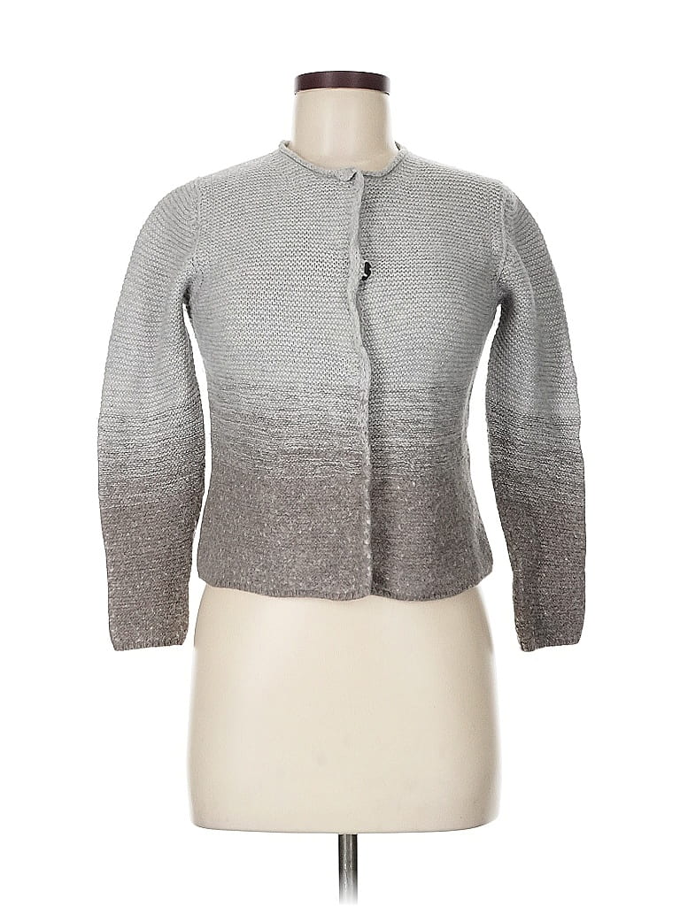 Click to view more detailed imagery on our partner's website Pre-owned Tonet Wool Cardigan Sweater In Gray