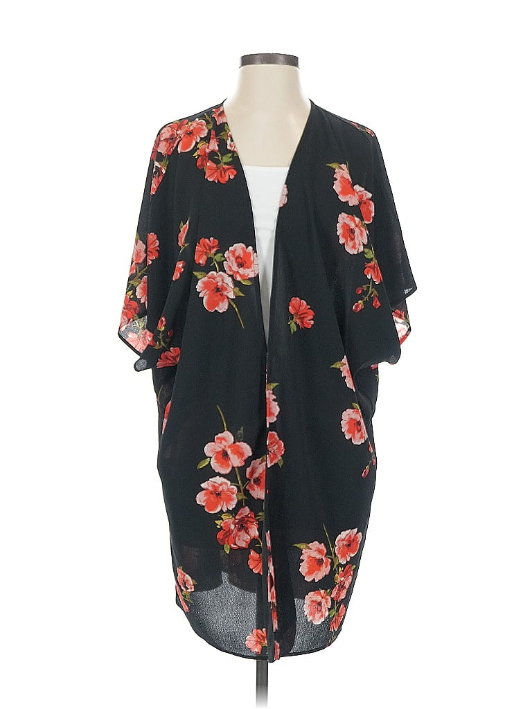 Pre-owned Maurices Kimono In Black