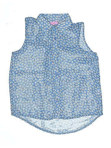 Aqua Sleeveless Blouse (view 1)