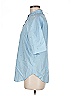 J.Crew Collection 100% Cotton Blue 3/4 Sleeve Button-Down Shirt Size 6 - photo 4
