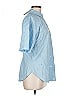 J.Crew Collection 100% Cotton Blue 3/4 Sleeve Button-Down Shirt Size 6 - photo 3