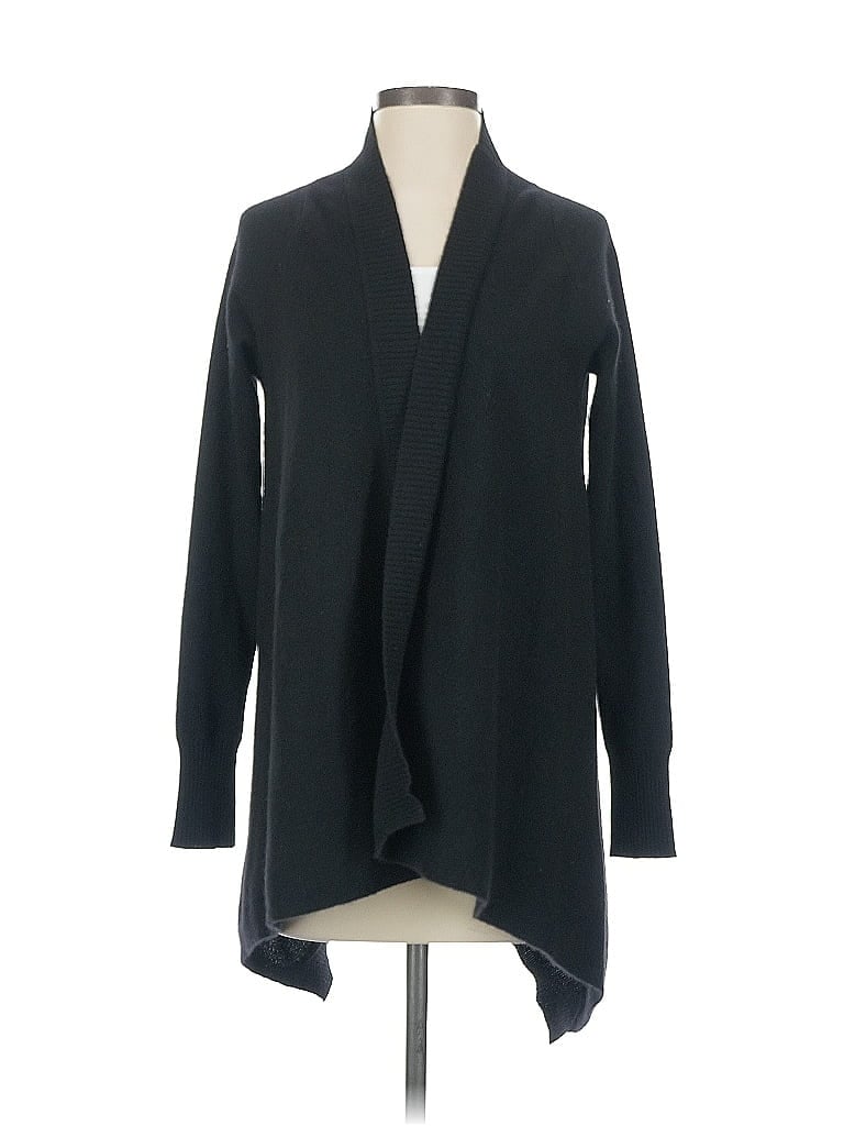 Pre-owned Neiman Marcus Cashmere Cardigan Sweater In Black
