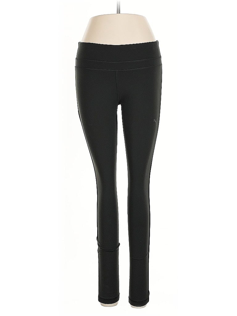 Pre-owned Puma Active Pants In Black