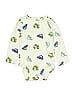 Carter's Print Green Gray Long Sleeve Onesie 18-24 MO / 24 MO - photo 1