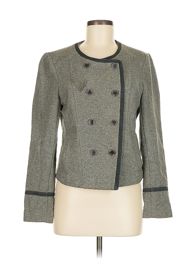 Pre-owned Ann Taylor Loft Jacket In Gray