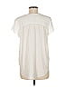 Calypso St. Barth 100% Polyester Ivory Short Sleeve Blouse Size M - photo 2