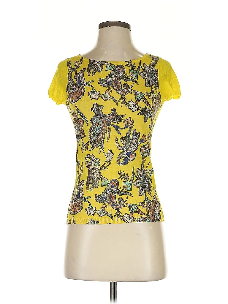 Pre-owned Ann Taylor Loft Cardigan Sweater In Yellow