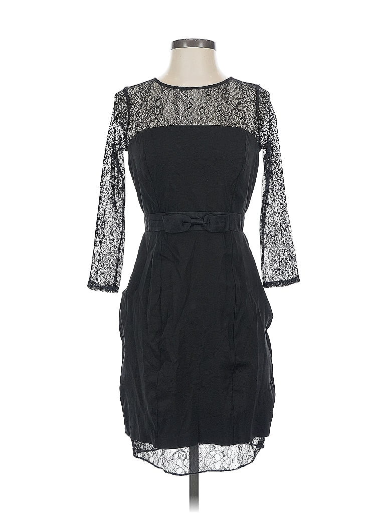 Pre-owned Aidan Mattox Cocktail Dress In Black