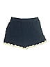 Unbranded 100% Viscose Chevron-herringbone Blue Shorts Size S - photo 2