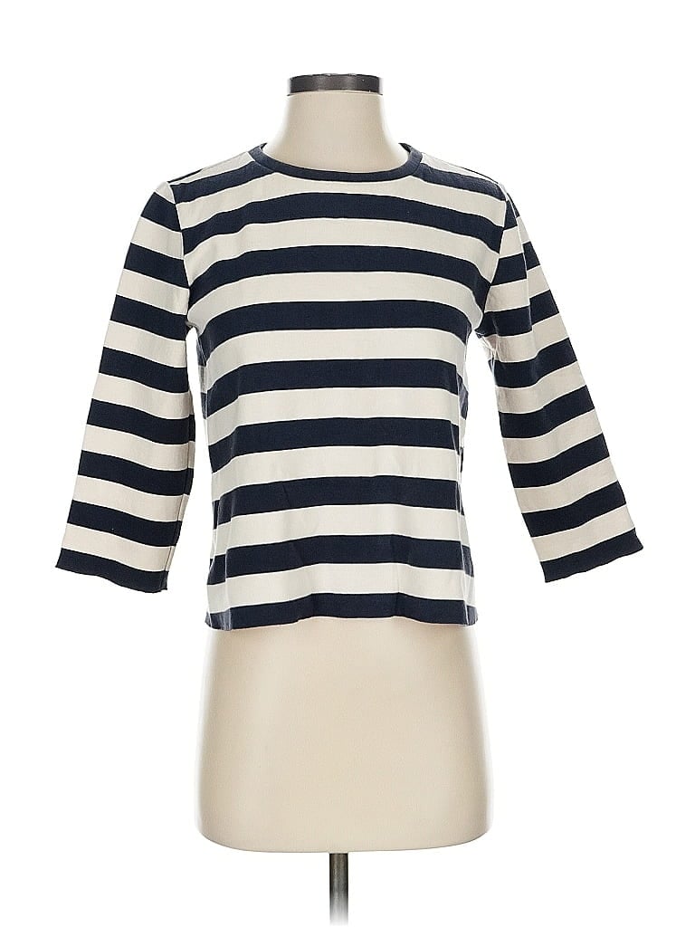 Pre-owned Ann Taylor 3/4 Sleeve T-shirt In White