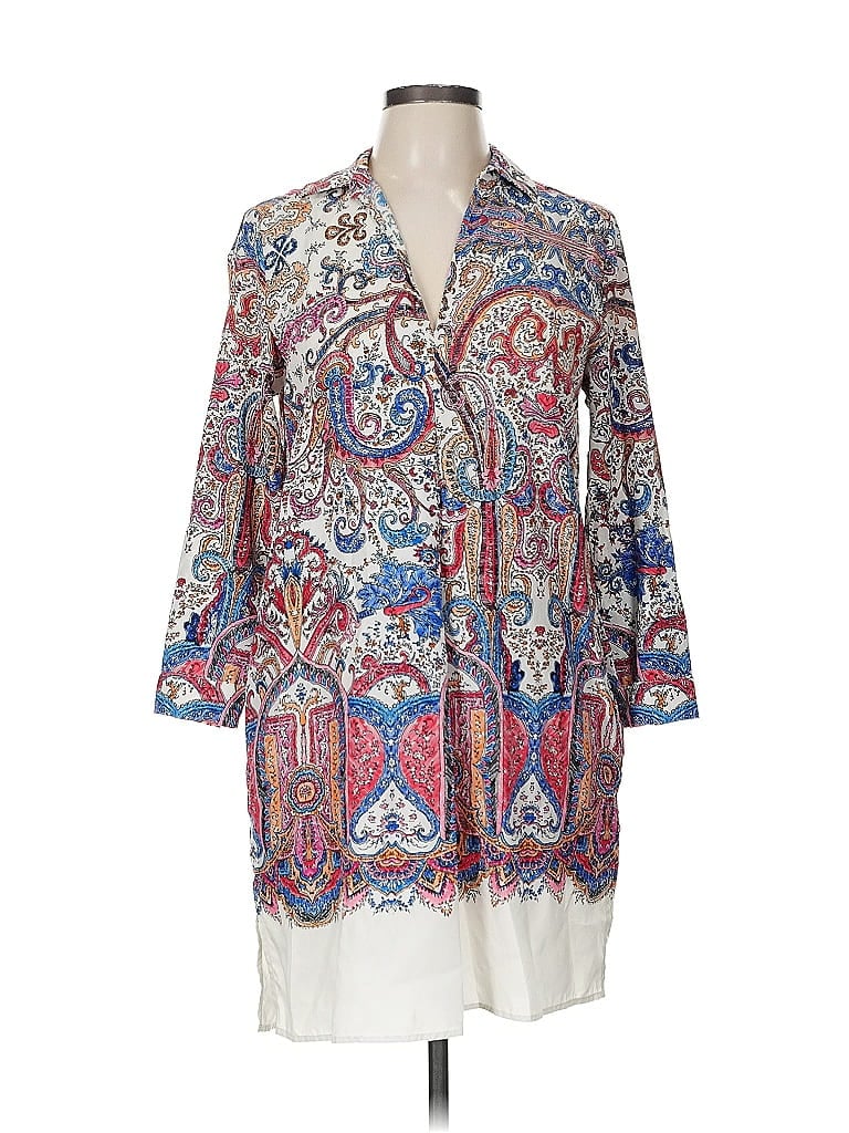 Click to view more detailed imagery on our partner's website Pre-owned Philosophy Republic Clothing 3/4 Sleeve Blouse In White