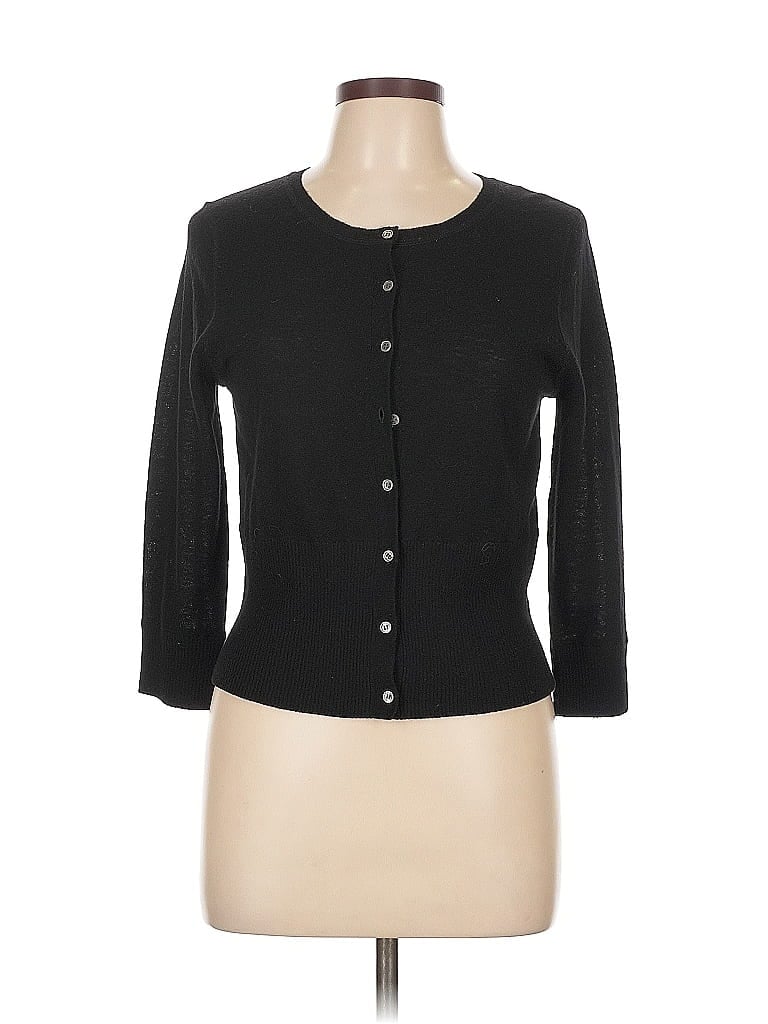 Nili Lotan Black Wool Cardigan Size L - photo 1