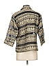 Chico's Design Stripes Tan Gray 3/4 Sleeve Blouse Size Sm (0) - photo 3